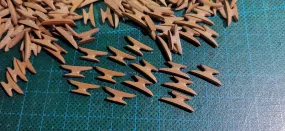 11mm Pearwood Cleats  12/bag