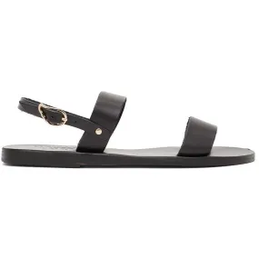 Ancient Greek Sandals Black Clio Sandals