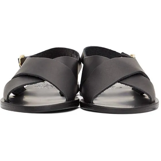 Ancient Greek Sandals Black Maria Sandals