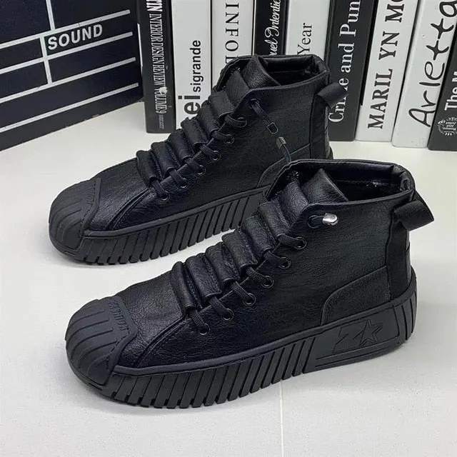 flowersverse Autumn and winter New Men Martin boots The increased boots Fashion casual shoes board shoes High quality