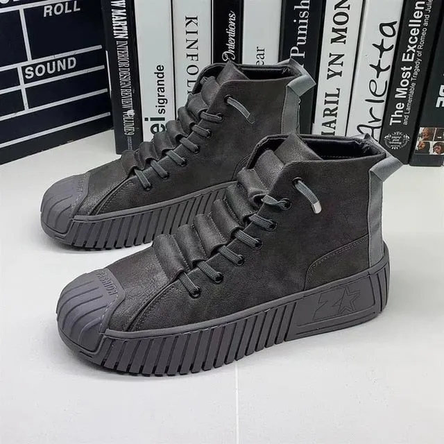 flowersverse Autumn and winter New Men Martin boots The increased boots Fashion casual shoes board shoes High quality