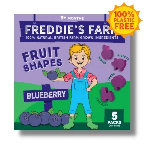 Freddie's Farm Fruit Shapes - Multipack: Blueberry / 5 x 20g