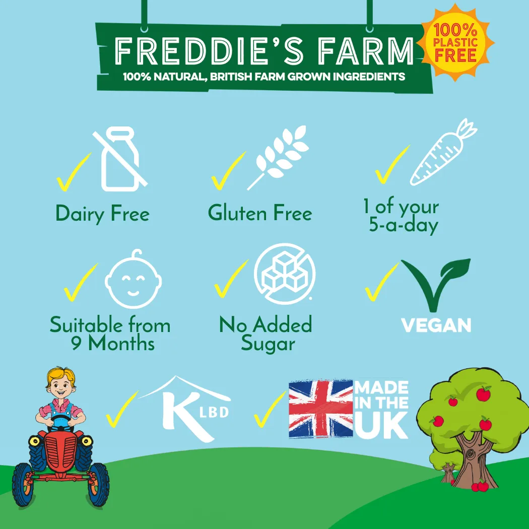 Freddie's Farm Fruit Shapes - Multipack: Blueberry / 5 x 20g