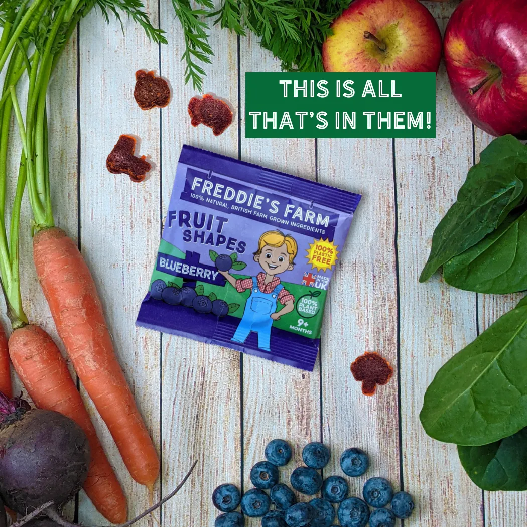 Freddie's Farm Fruit Shapes - Multipack: Blueberry / 5 x 20g