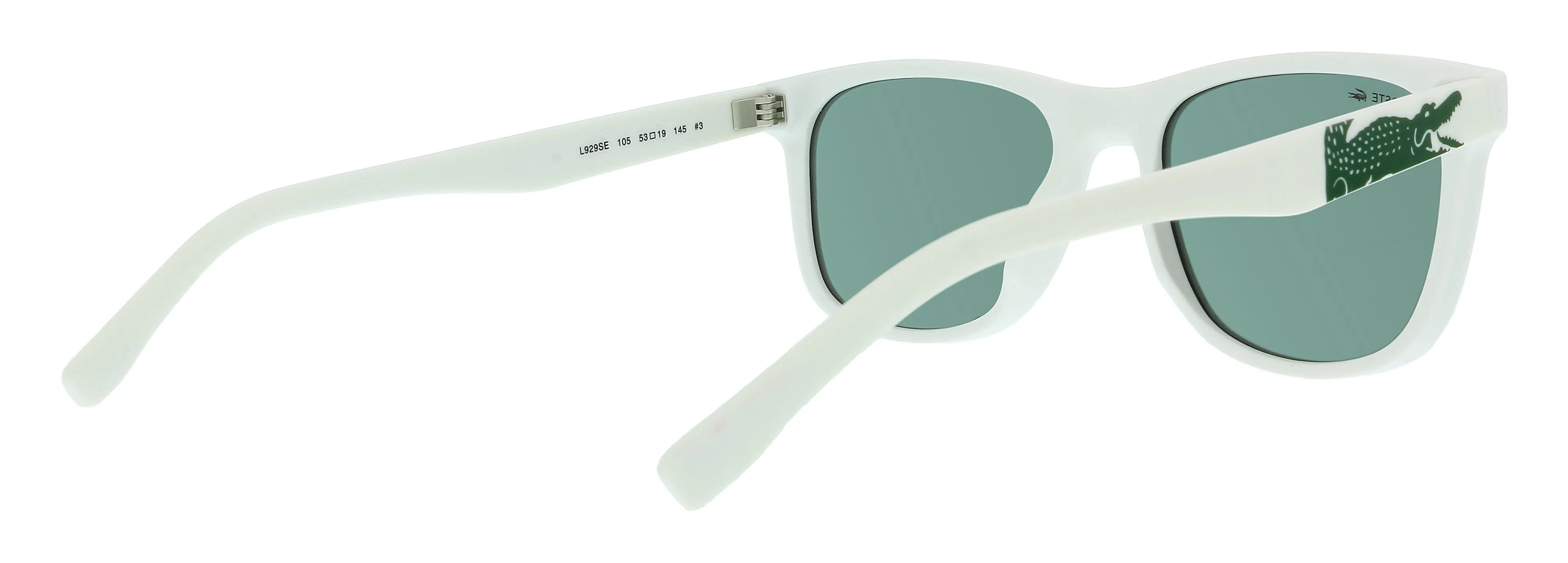Lacoste L929SE 105 Matte White Rectangle Sunglasses