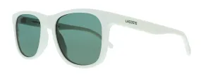 Lacoste L929SE 105 Matte White Rectangle Sunglasses