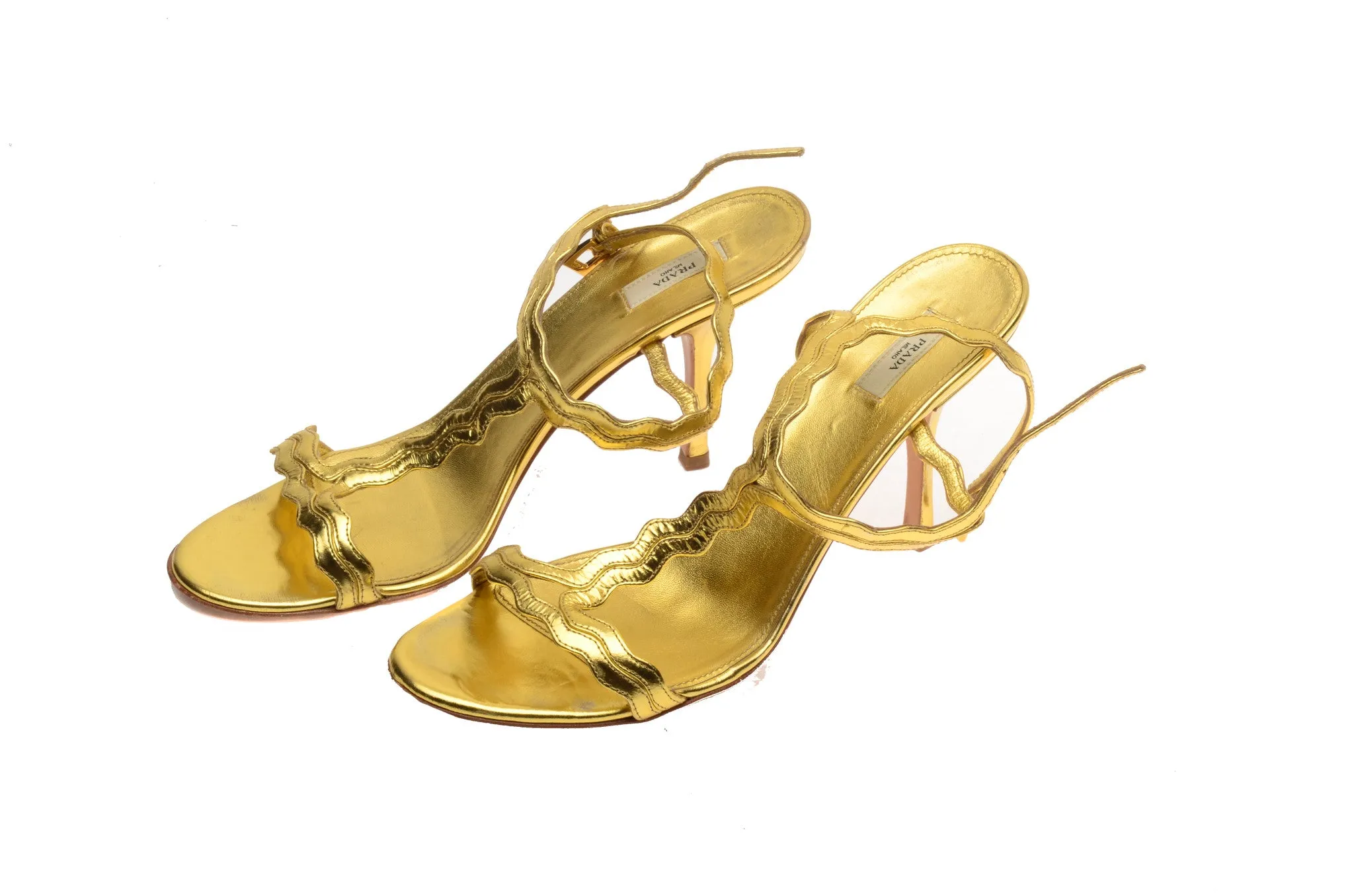 Prada - Gold Sandals - IT 39