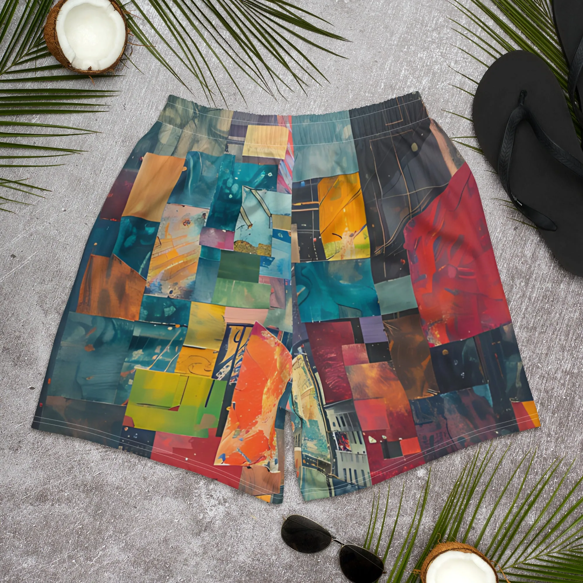 Radiant Journey All-Over Print Unisex Athletic Long Shorts