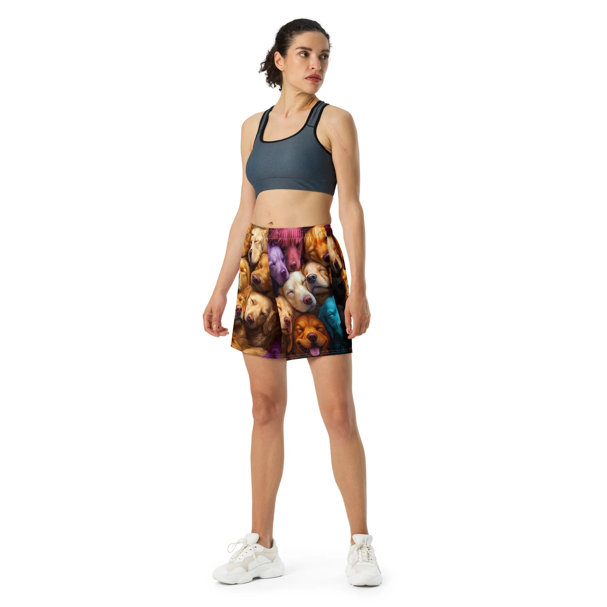 Rainbow Nest All-Over Print Unisex Athletic Long Shorts