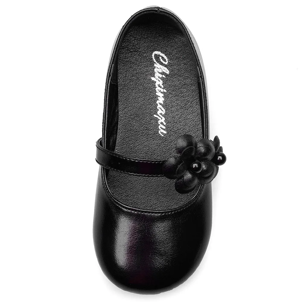Shinning Flower Ballerina Flats Slip on Mary Jane for Girls