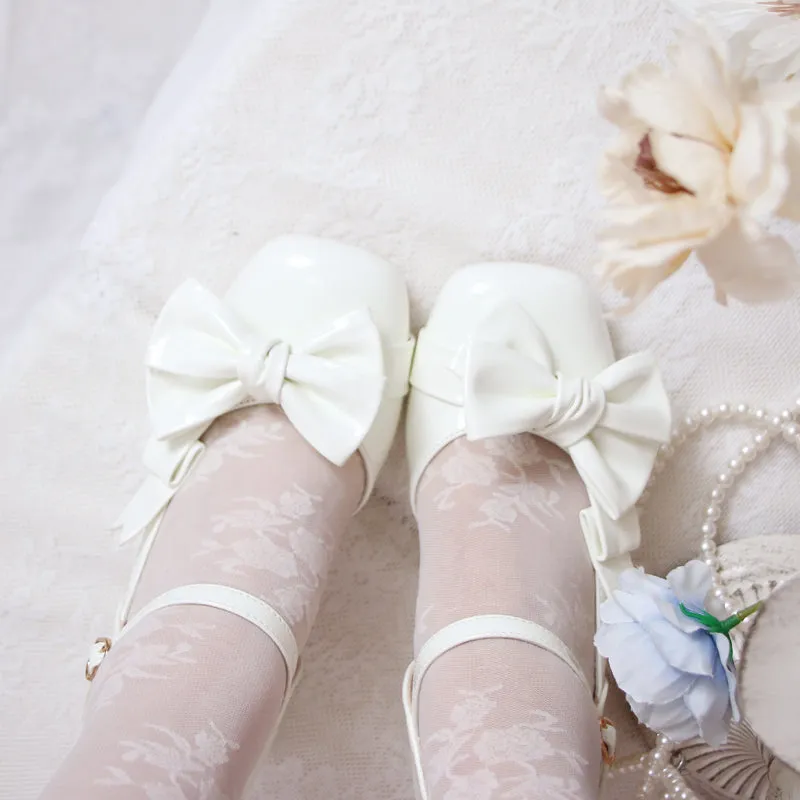 Sweet High-Heeled Heart Hollow Lolita Sandals