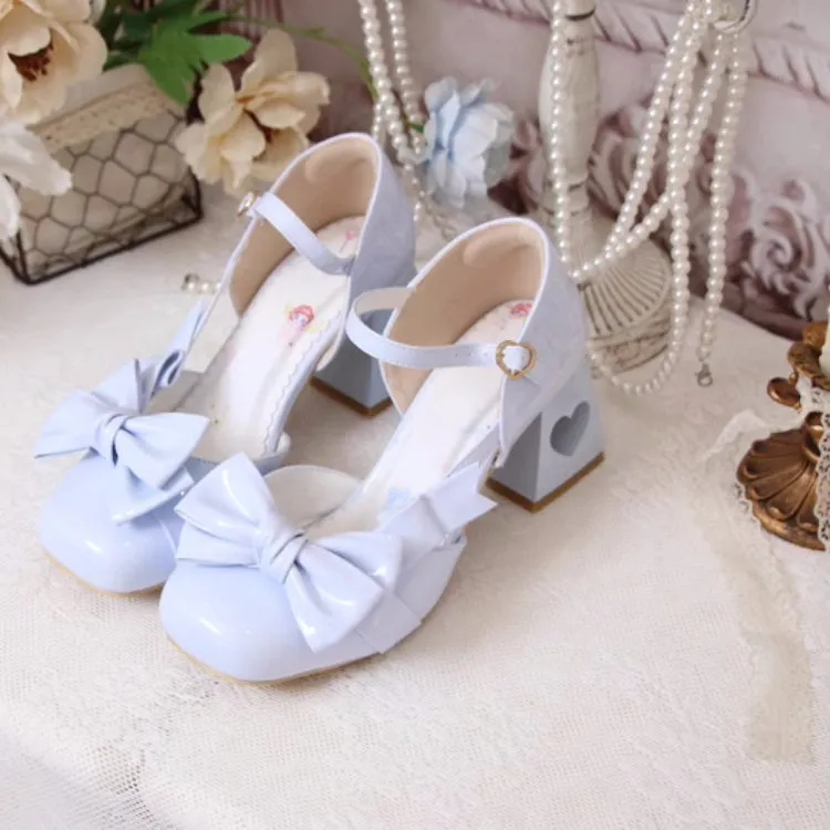 Sweet High-Heeled Heart Hollow Lolita Sandals