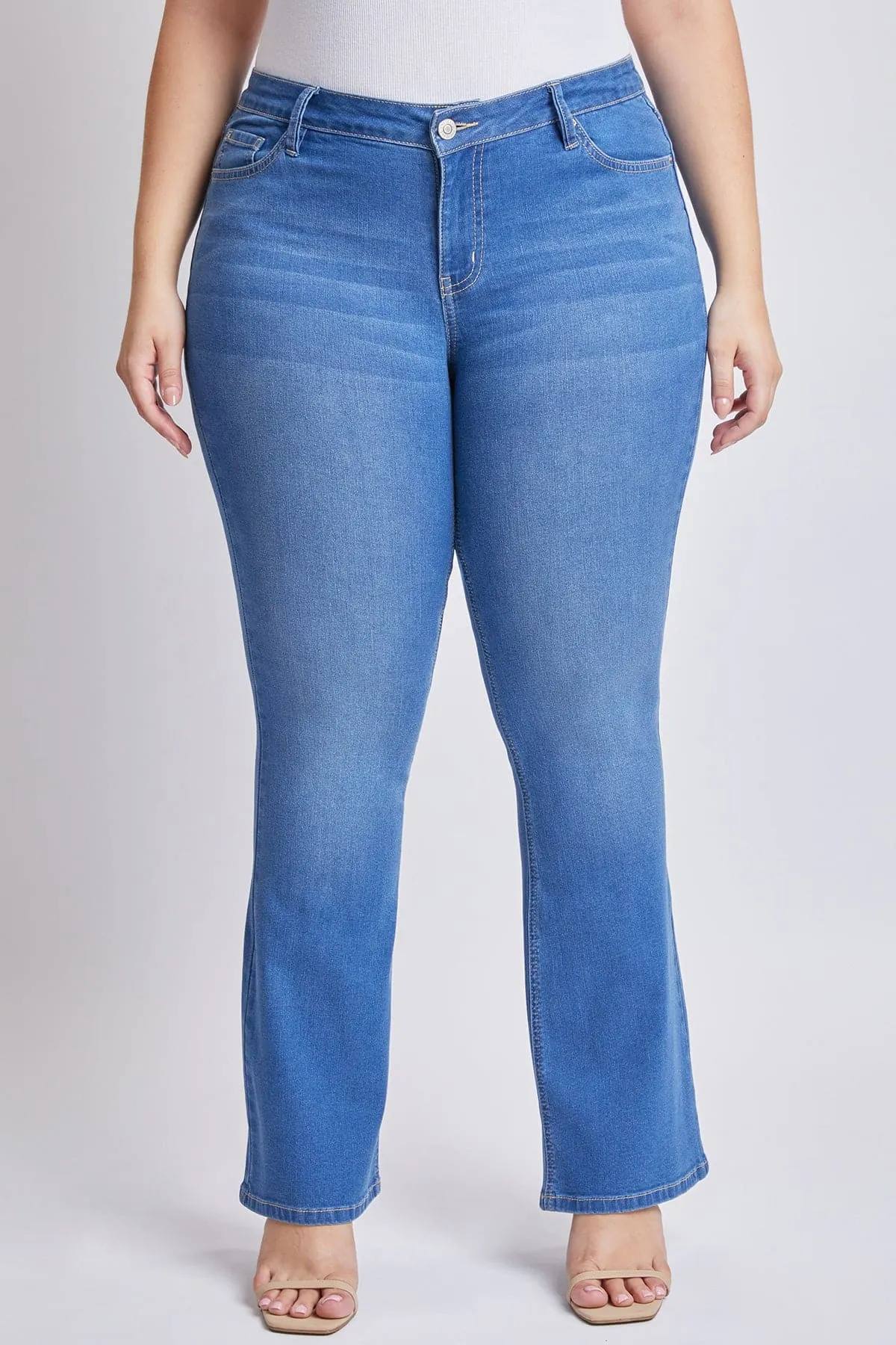 Women's Plus Size Sustainable Mid Rise Bootcut Jeans