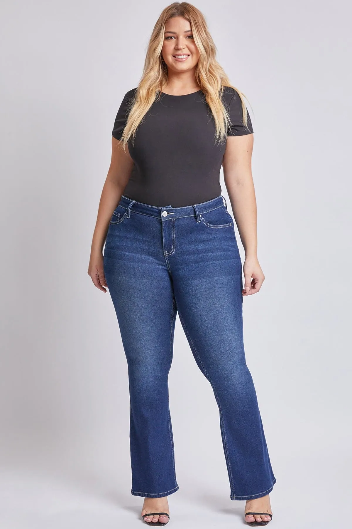 Women's Plus Size Sustainable Mid Rise Bootcut Jeans