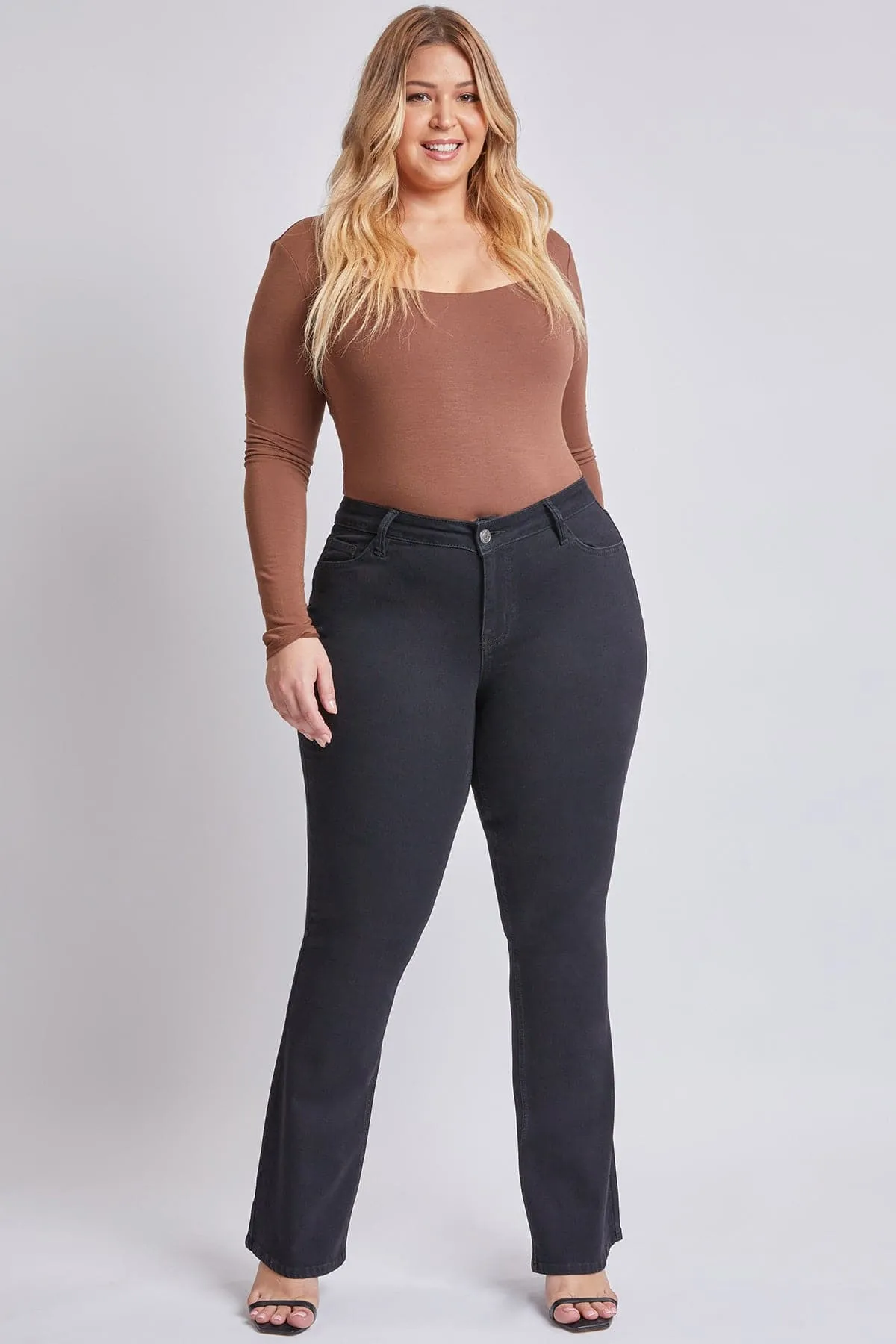Women's Plus Size Sustainable Mid Rise Bootcut Jeans