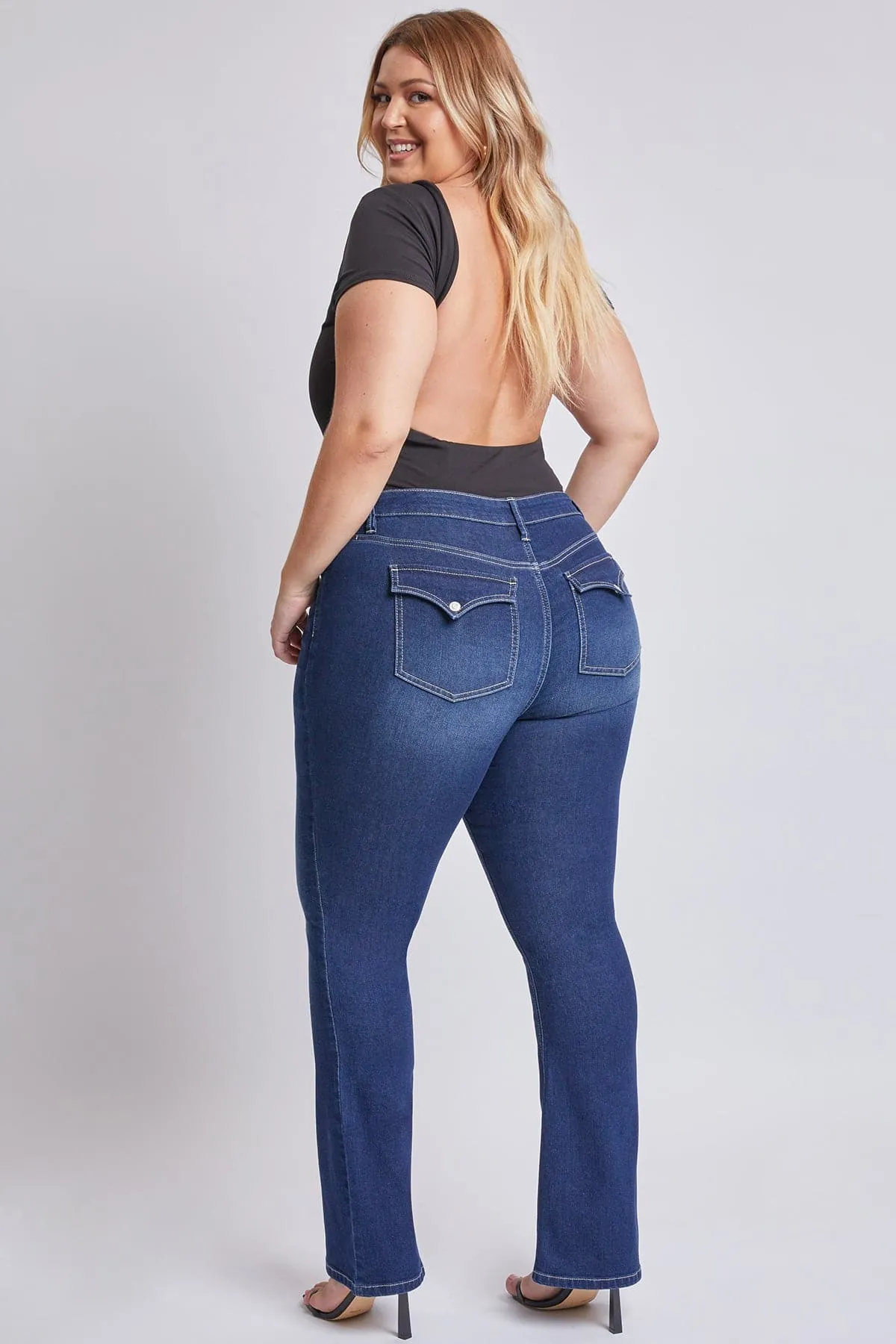 Women's Plus Size Sustainable Mid Rise Bootcut Jeans