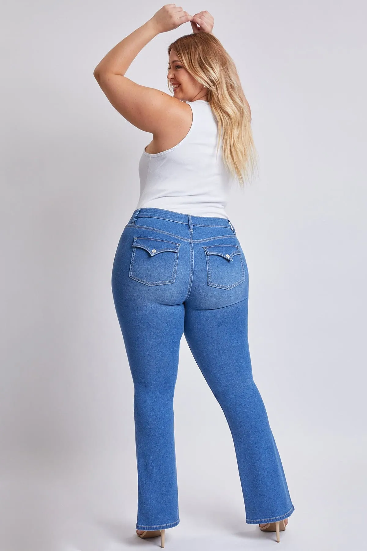 Women's Plus Size Sustainable Mid Rise Bootcut Jeans