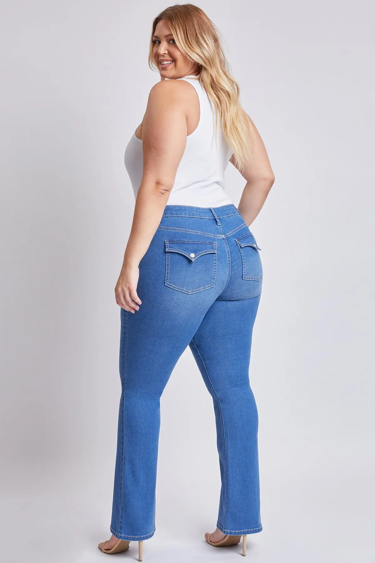 Women's Plus Size Sustainable Mid Rise Bootcut Jeans