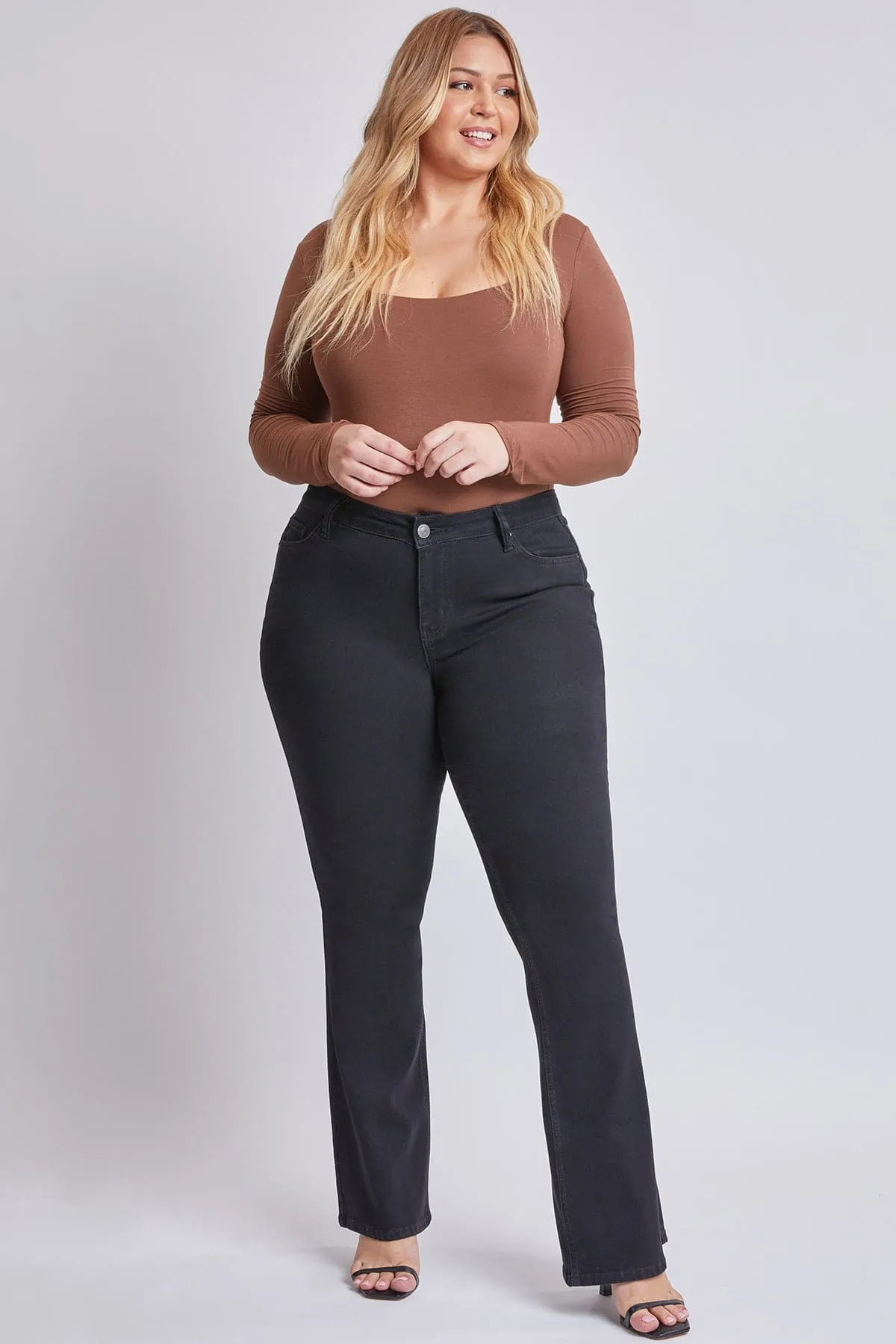 Women's Plus Size Sustainable Mid Rise Bootcut Jeans