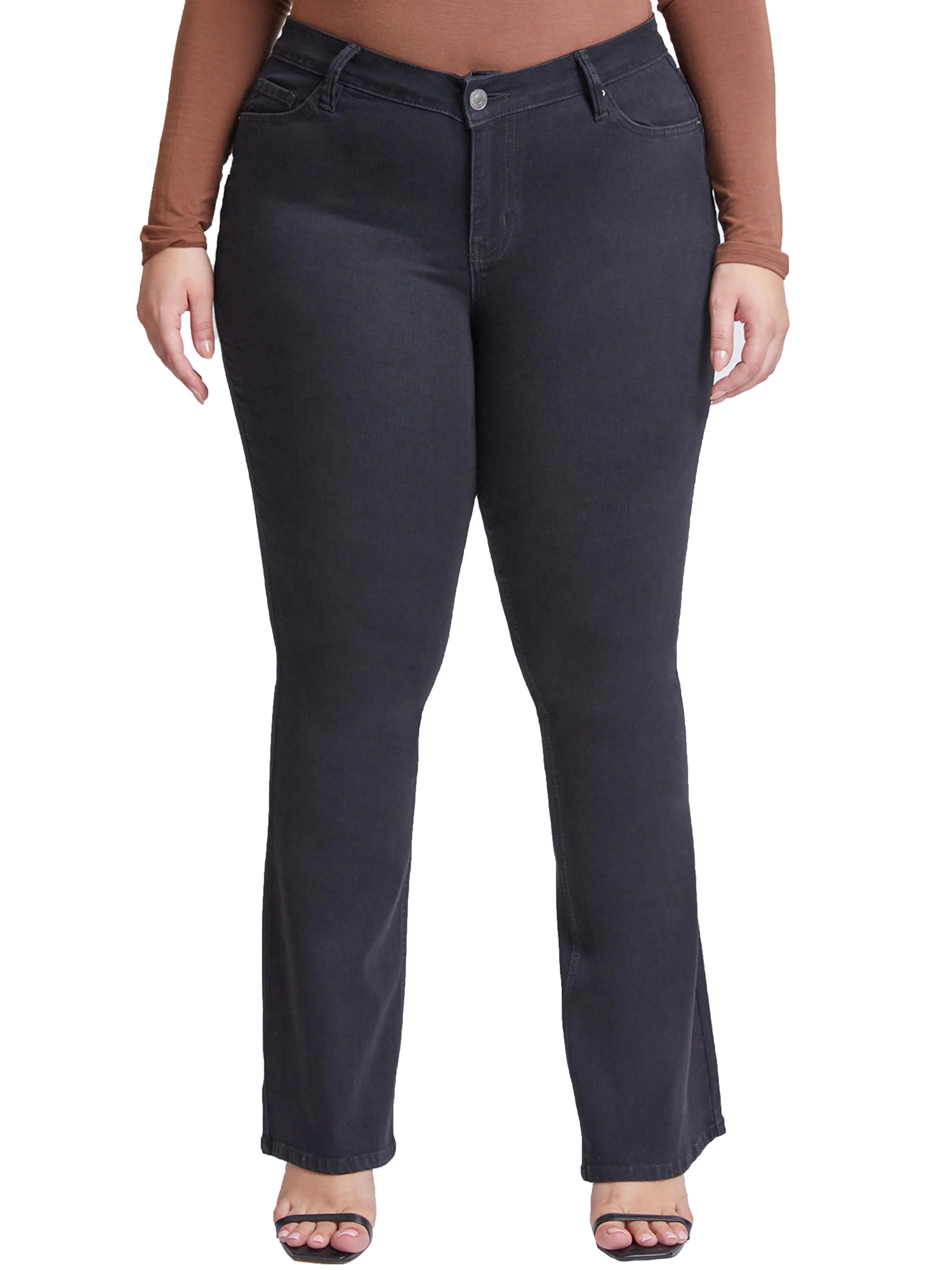 Women's Plus Size Sustainable Mid Rise Bootcut Jeans
