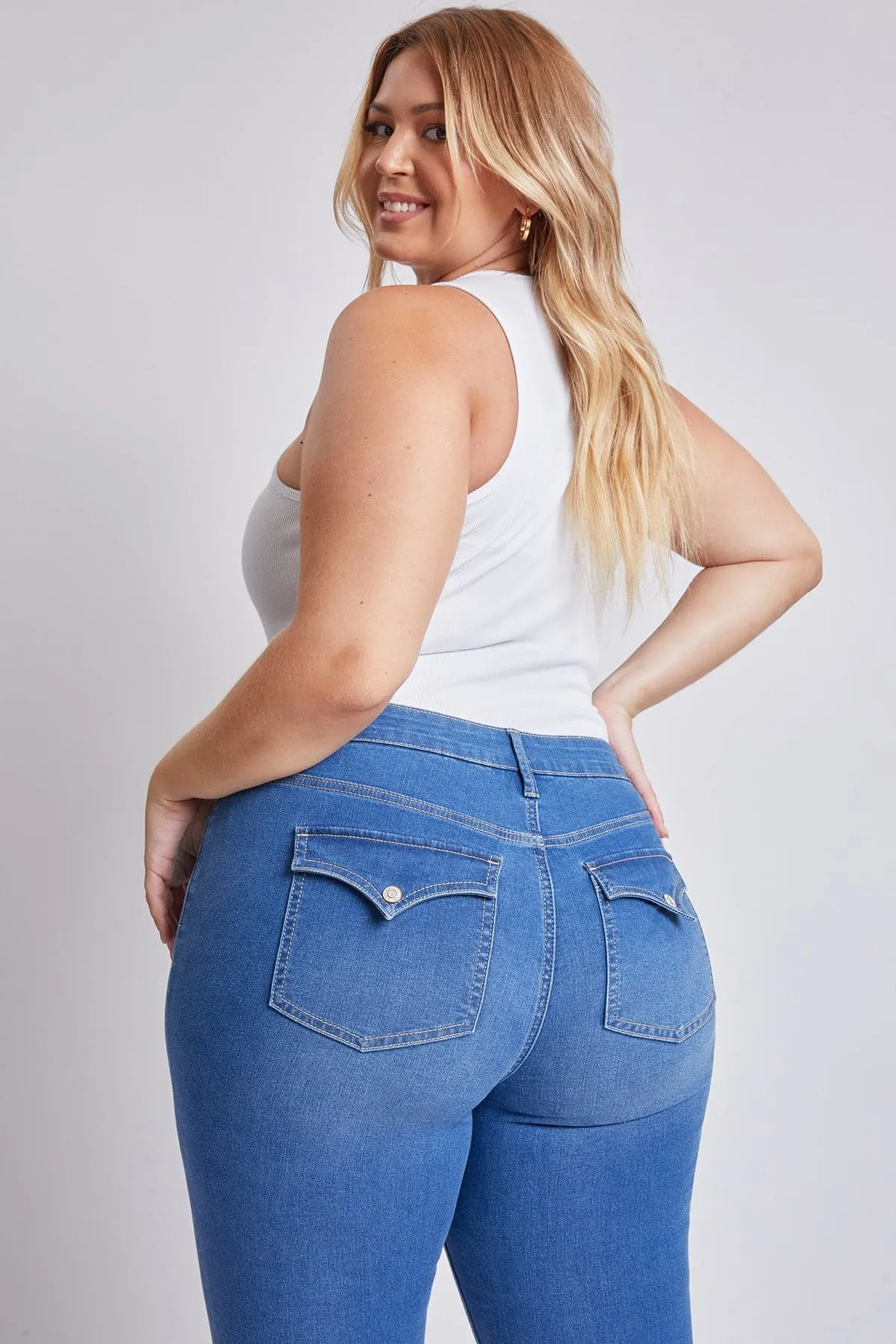 Women's Plus Size Sustainable Mid Rise Bootcut Jeans